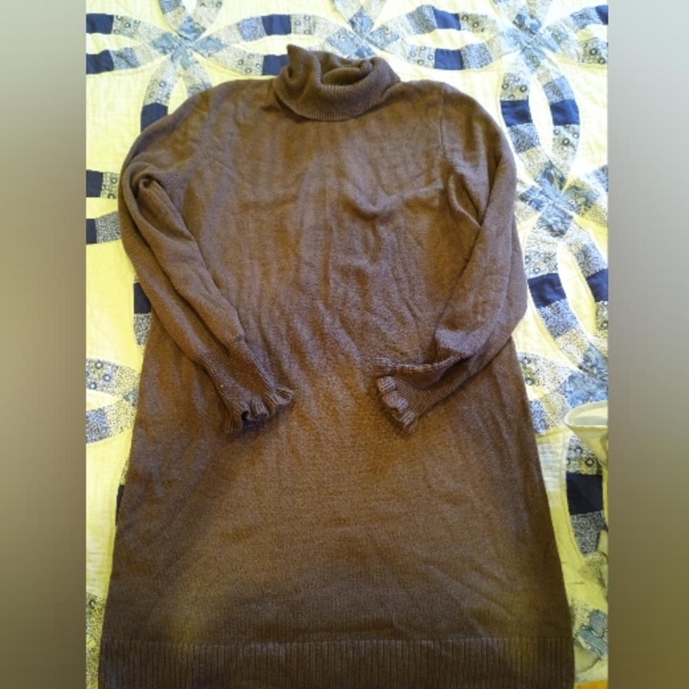 Lauren Conrad Sweater Dress Taupe Women's S